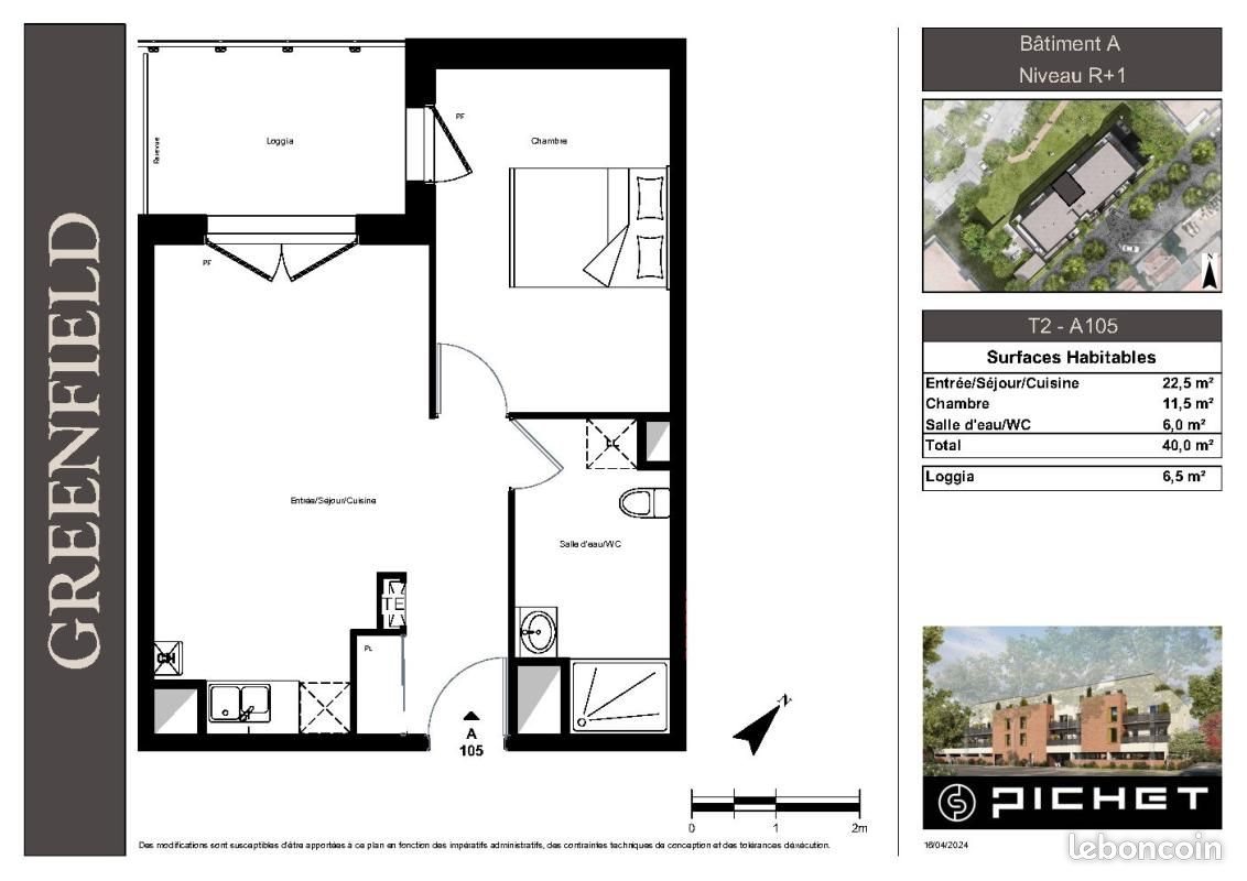 Appartement à louer, 40m², Armentières