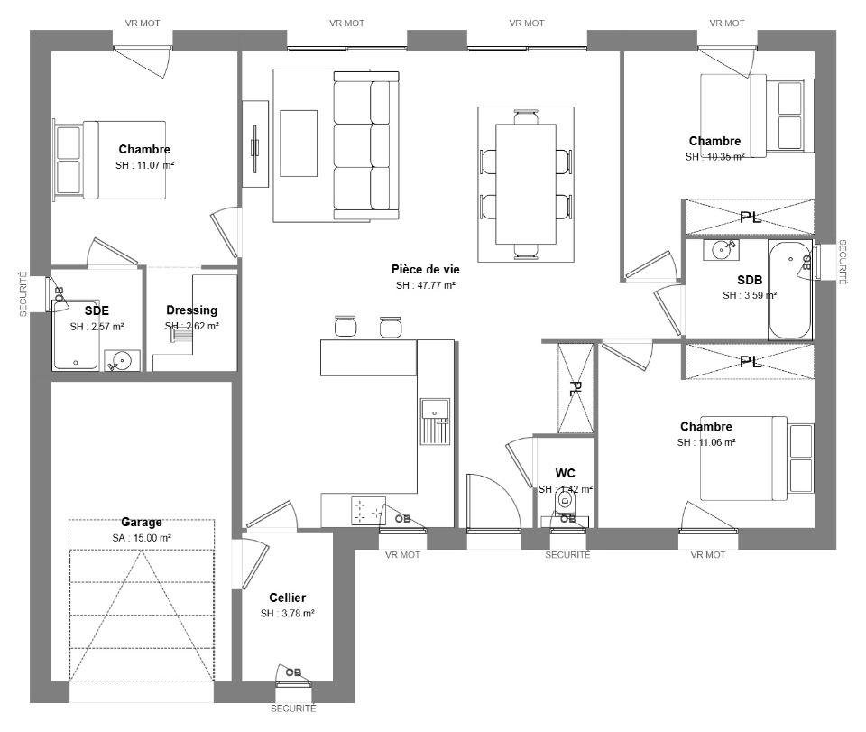 Maison à vendre, 94m², Saint-Cyr-sur-Loire