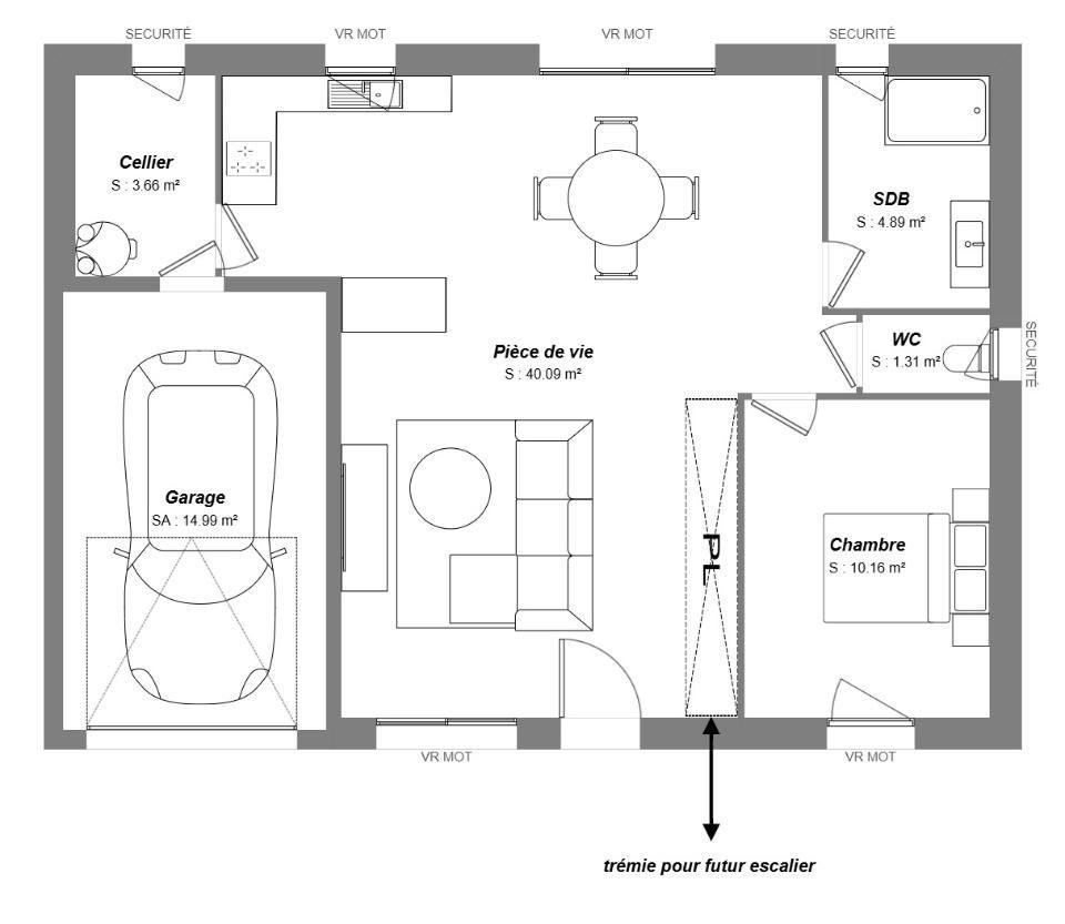 Maison à vendre, 60m², Amboise
