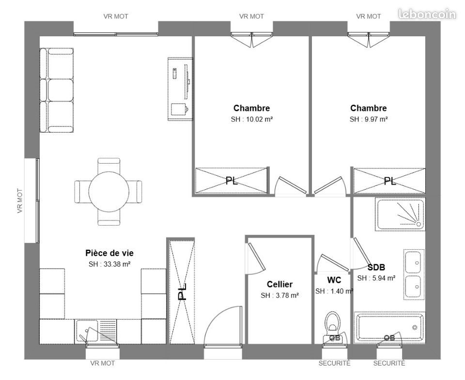 Maison à vendre, 64m², Neuillé-Pont-Pierre