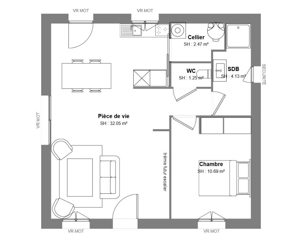 Maison à vendre, 50m², Saint-Cyr-sur-Loire
