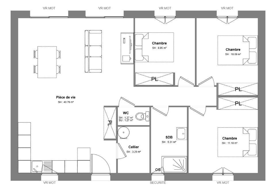 Maison à vendre, 80m², Saint-Cyr-sur-Loire