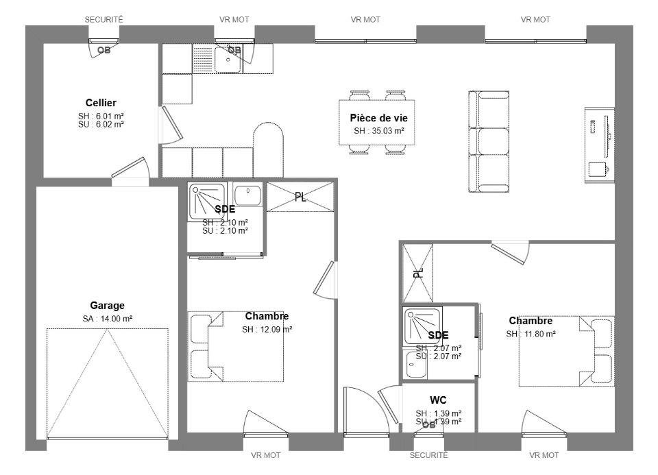 Maison à vendre, 70m², Saint-Cyr-sur-Loire