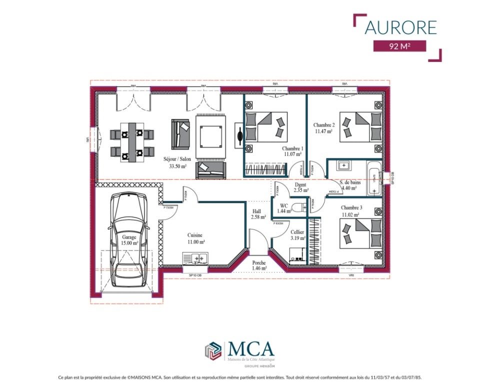 Maison à vendre, 84m², Saint-Maixant