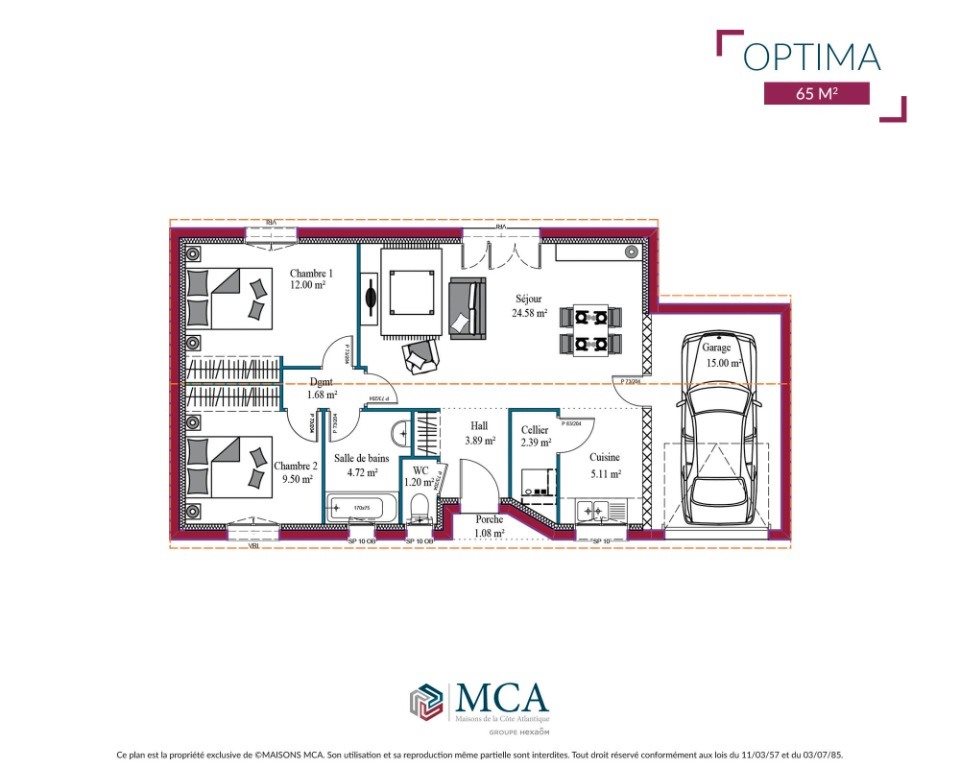 Maison à vendre, 90m², Noaillan