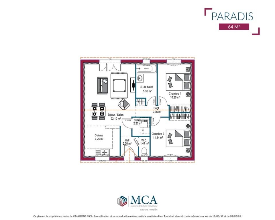 Maison à vendre, 110m², Le Barp