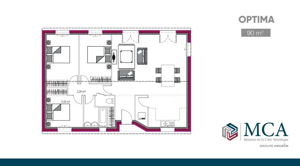 Maison à vendre, 85m², Le Barp