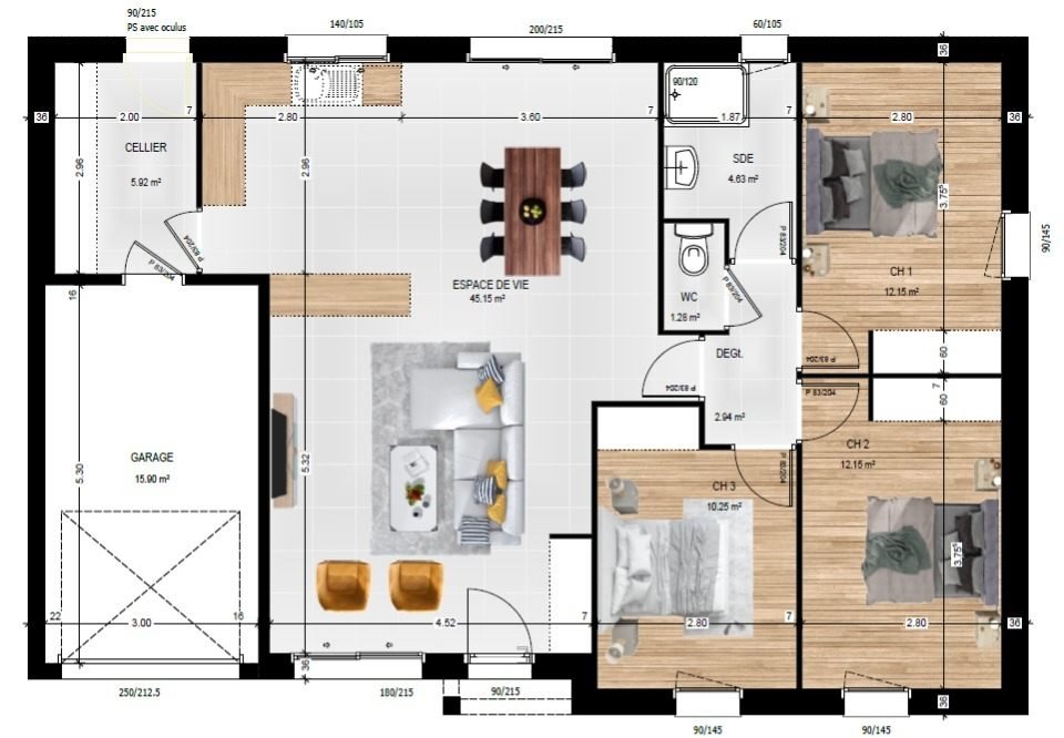 Maison à vendre, 94m², Écouflant
