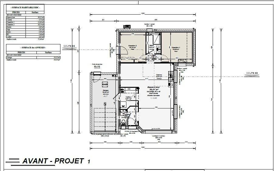 Maison à vendre, 72m², Bonchamp-lès-Laval