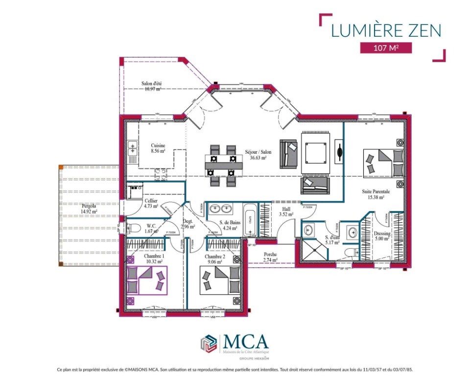 Maison à vendre, 107m², Damazan