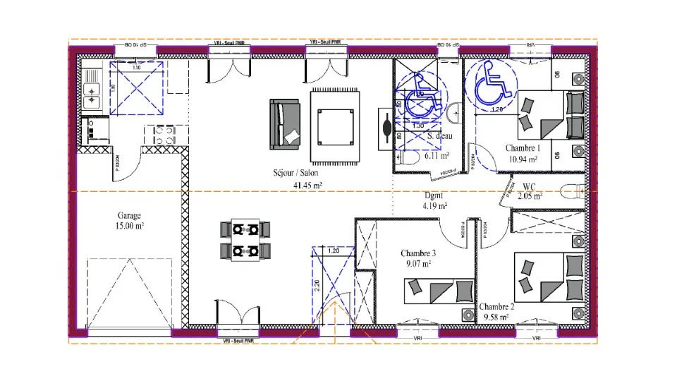 Maison à vendre, 90m², Marmande