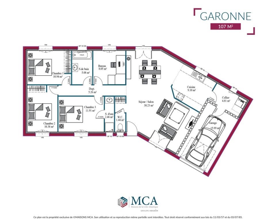 Maison à vendre, 100m², Saint-Agne