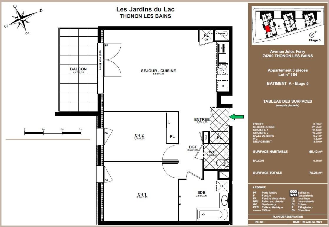 Appartement à louer, 65m², Thonon-les-Bains