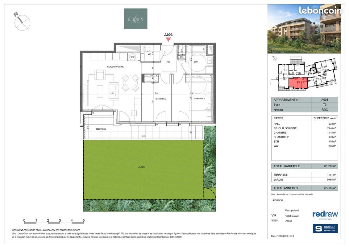 Appartement à vendre, 62m², Epagny
