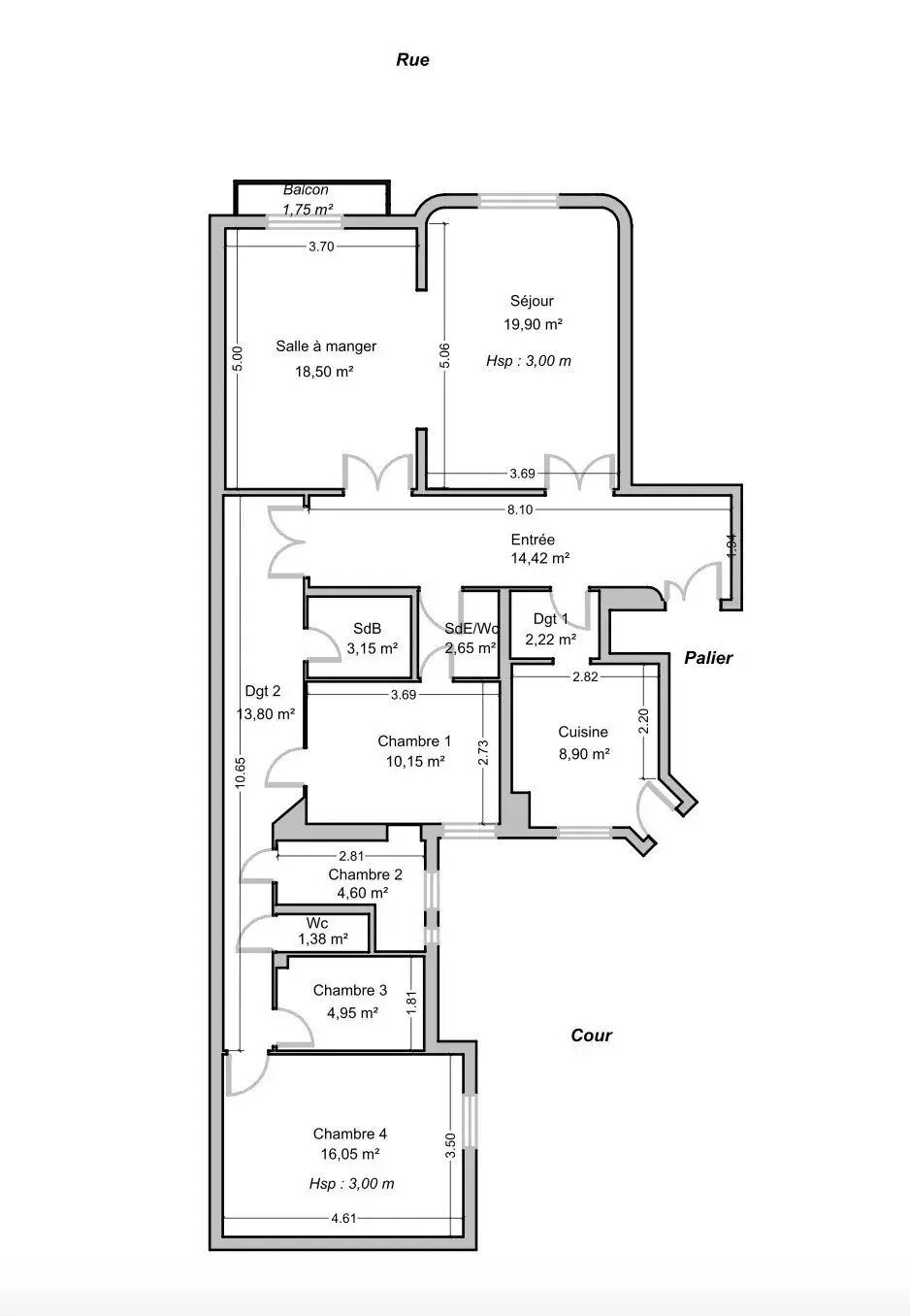 Appartement à vendre, 120m², Paris 7ème