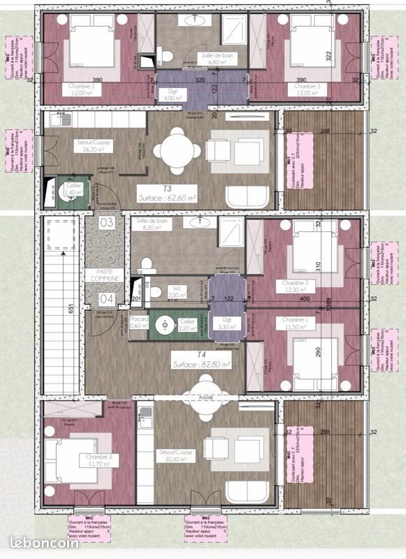 Appartement à vendre, 62m², San-Nicolao