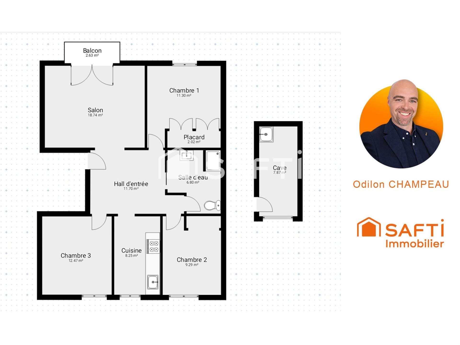 Appartement à vendre, 74m², Perpignan