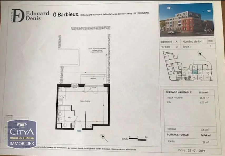 Appartement à louer, 30m², Roubaix