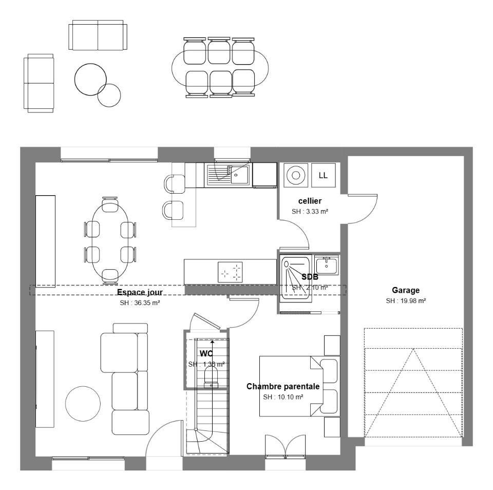 Maison à vendre, 102m², Méautis