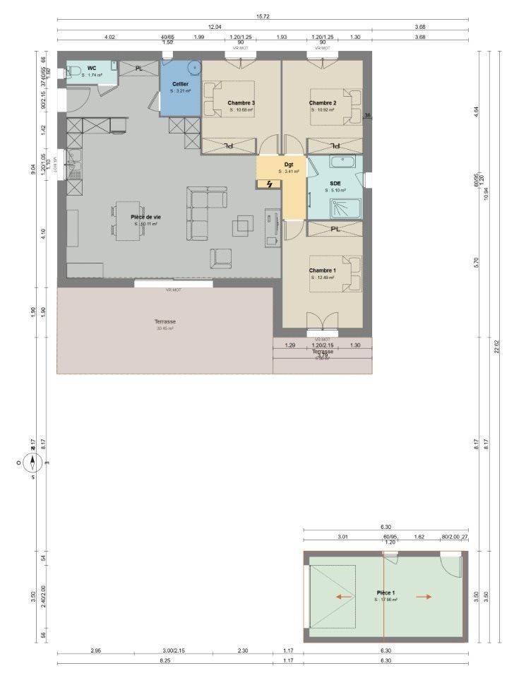 Maison à vendre, 97m², Alleins