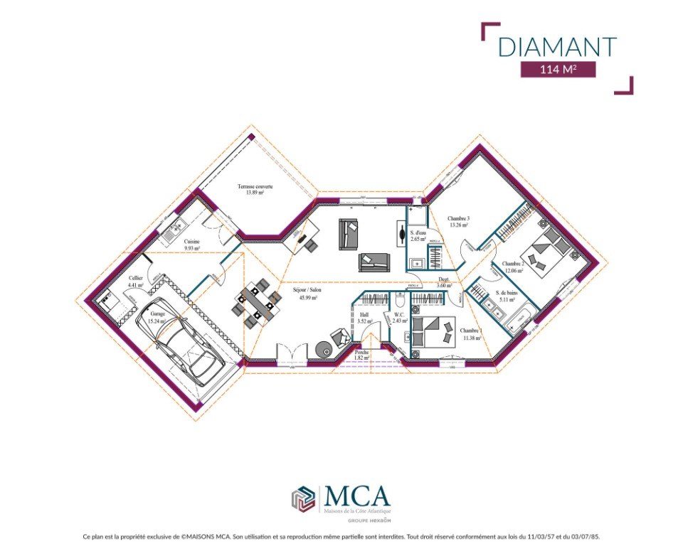 Maison à vendre, 114m², Salles
