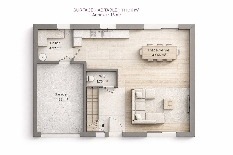 Maison à vendre, 111m², Saint-Doulchard