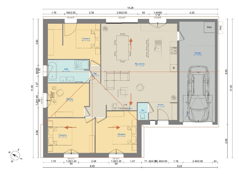 Maison à vendre, 100m², Guainville