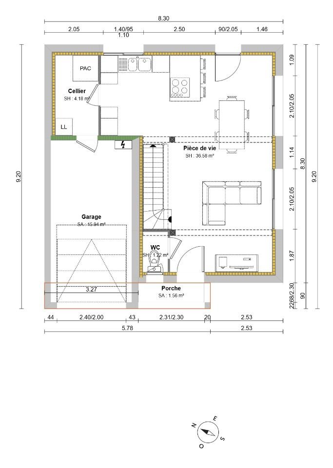 Maison à vendre, 94m², Hondouville