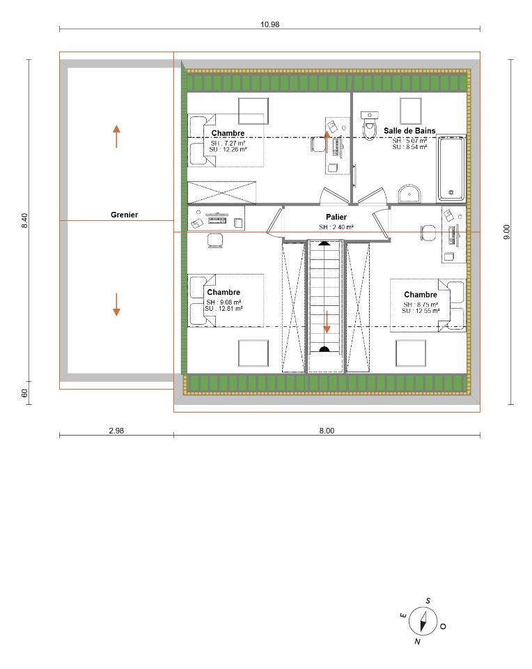 Maison à vendre, 89m², Quittebeuf