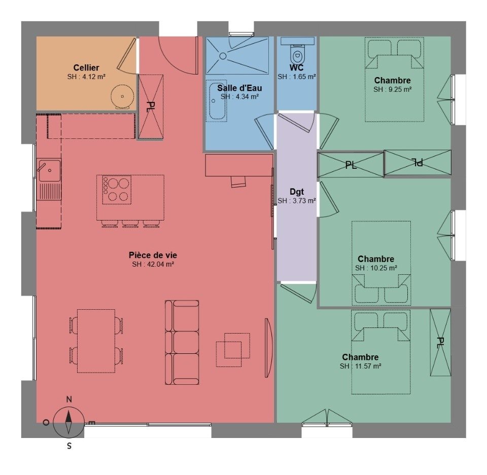Maison à vendre, 88m², Jaujac
