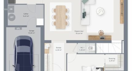 Maison à vendre, 120m², Saint-Saturnin