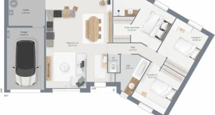 Maison à vendre, 92m², Crosmières