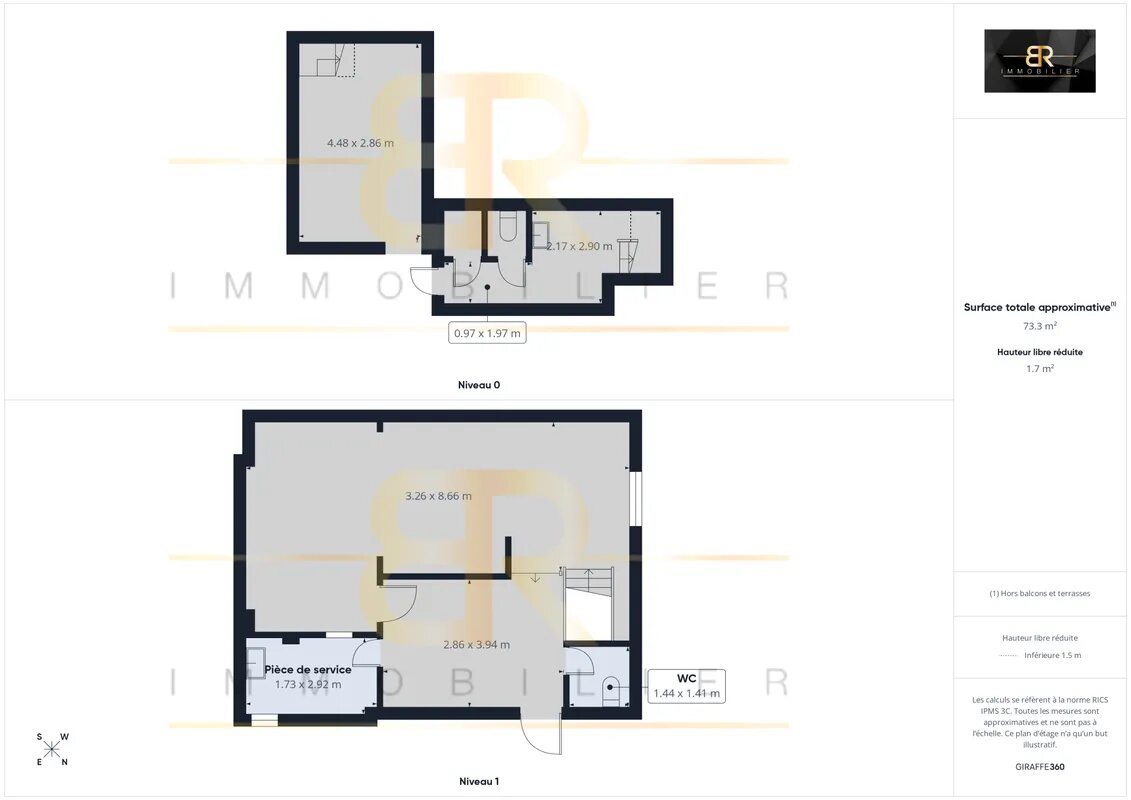 Appartement à vendre, 57m², Pantin