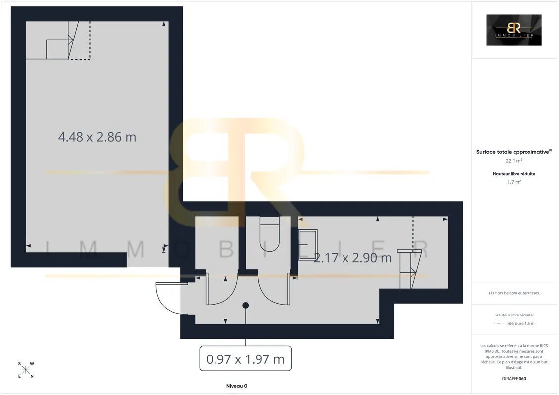 Appartement à vendre, 57m², Pantin