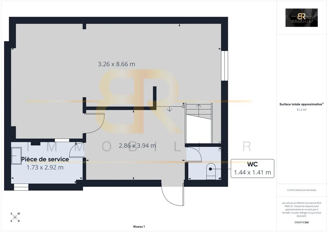 Appartement à vendre, 57m², Pantin