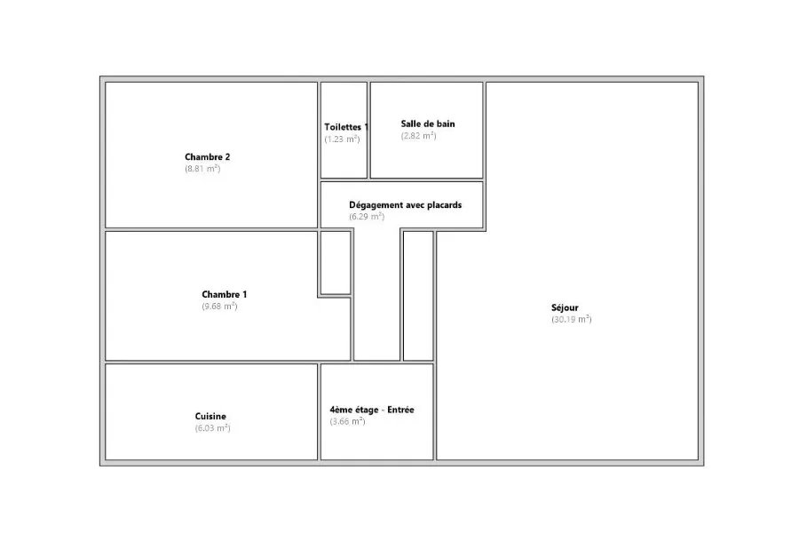 Appartement à vendre, 69m², Versailles