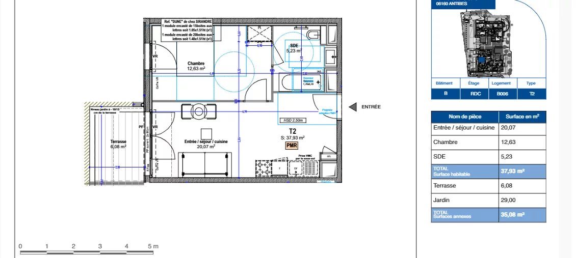 Appartement à vendre, 35m², Antibes