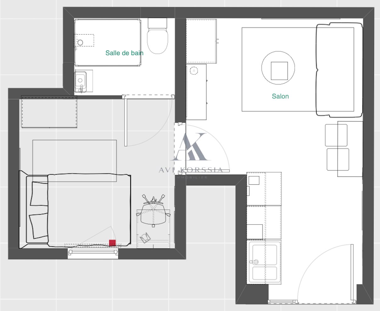 Appartement à vendre, 23m², Lyon 8ème