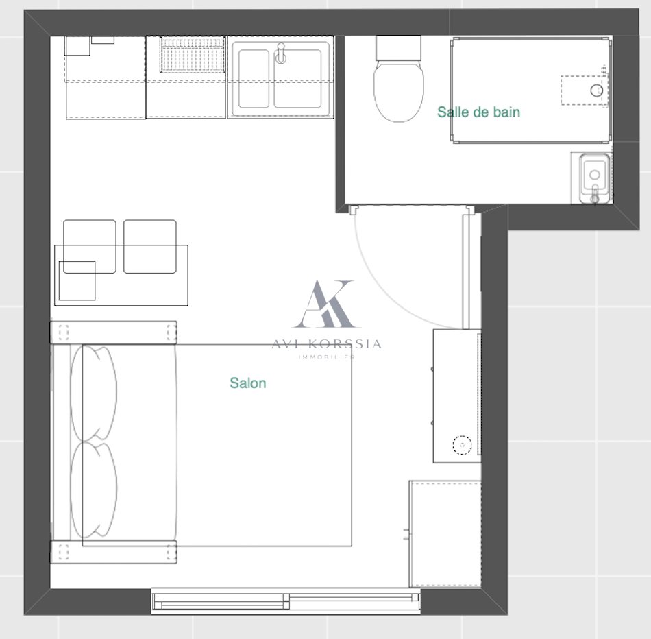 Appartement à vendre, 14m², Lyon 8ème