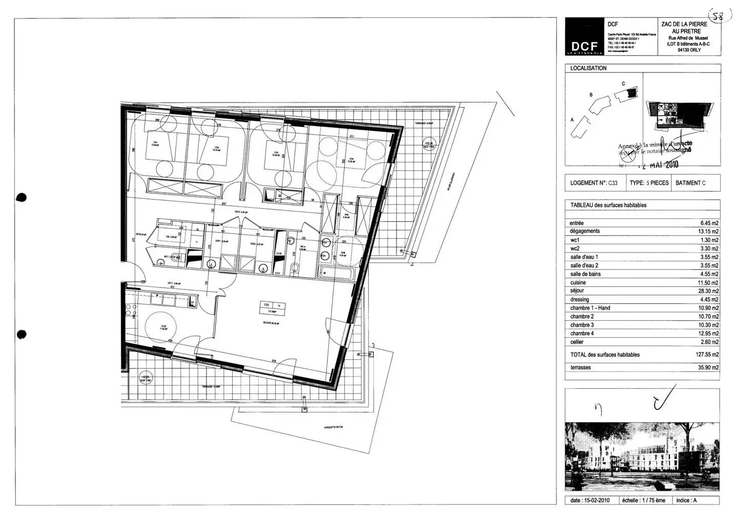Appartement à louer, 127m², Orly