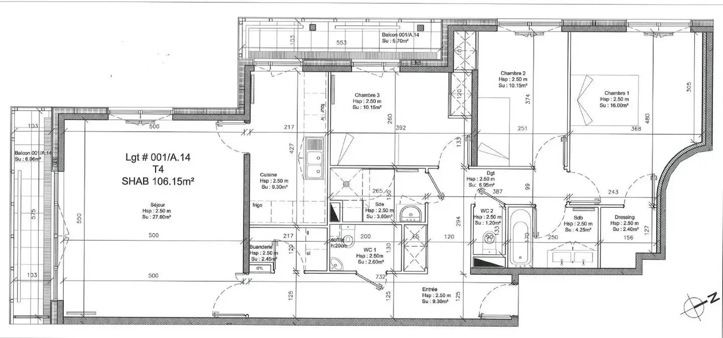 Appartement à louer, 106m², Arcueil