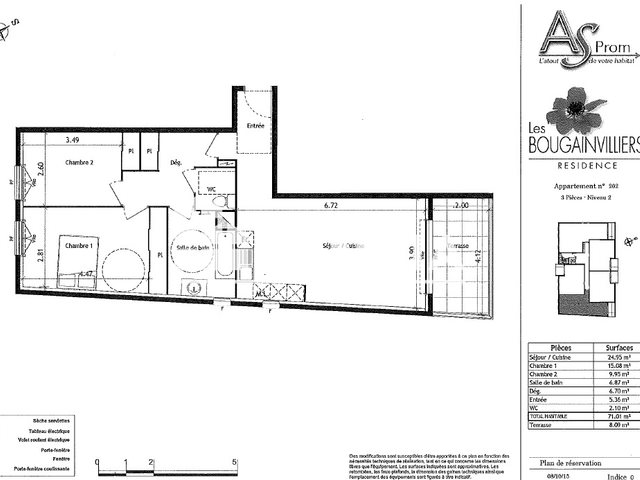 Appartement à louer, 71m², Hyères
