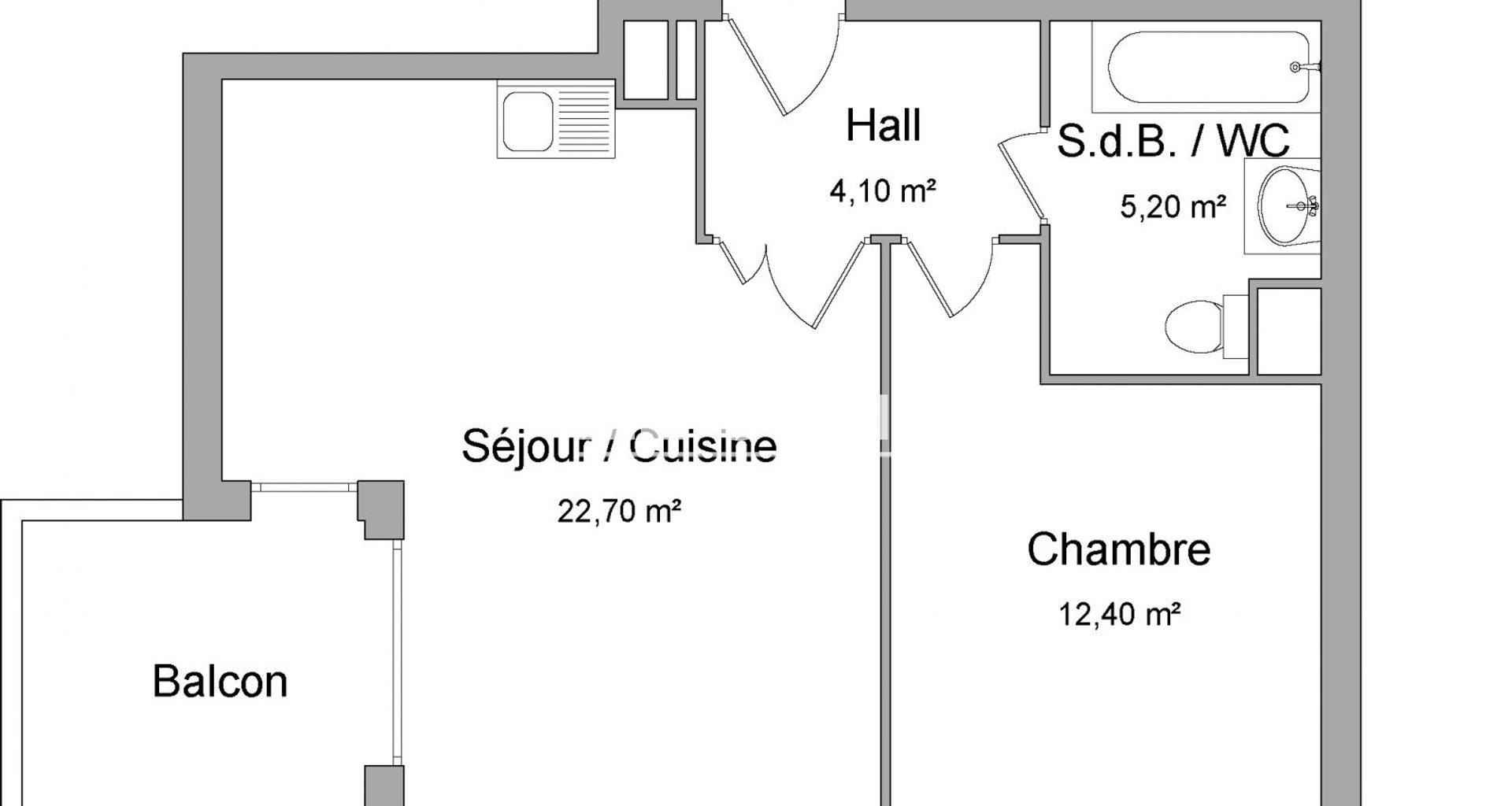 Appartement à louer, 44m², Meyzieu
