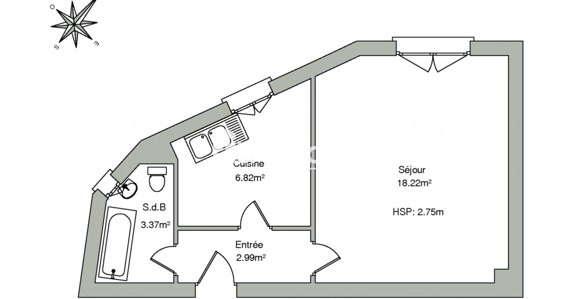 Appartement à louer, 31m², Créteil