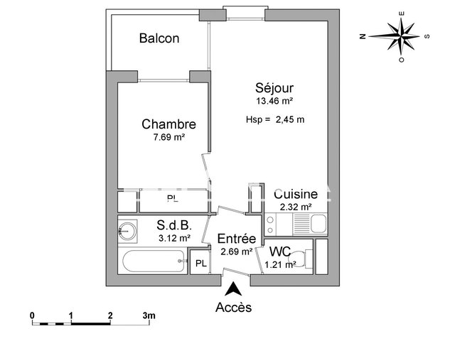 Appartement à louer, 30m², Toulouse