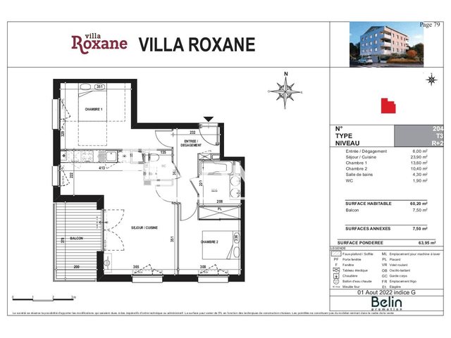 Appartement à louer, 60m², Toulouse