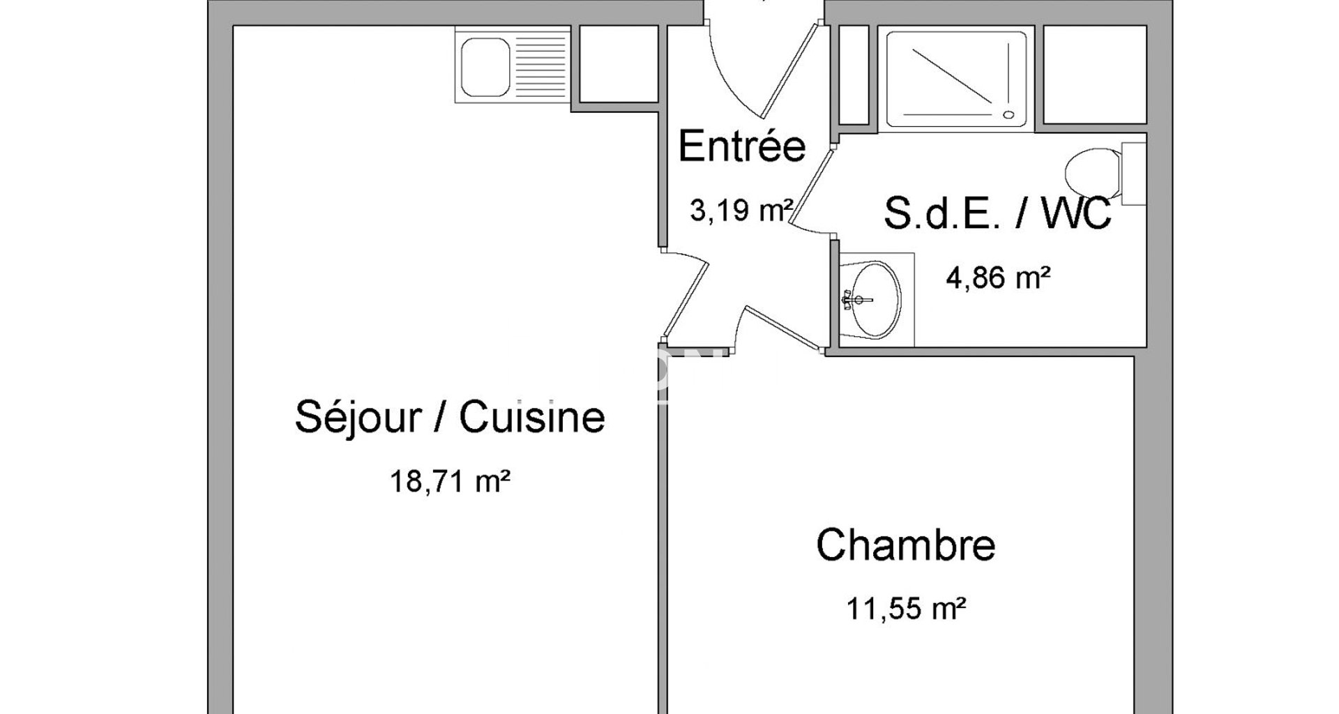 Appartement à louer, 38m², Le Blanc-Mesnil