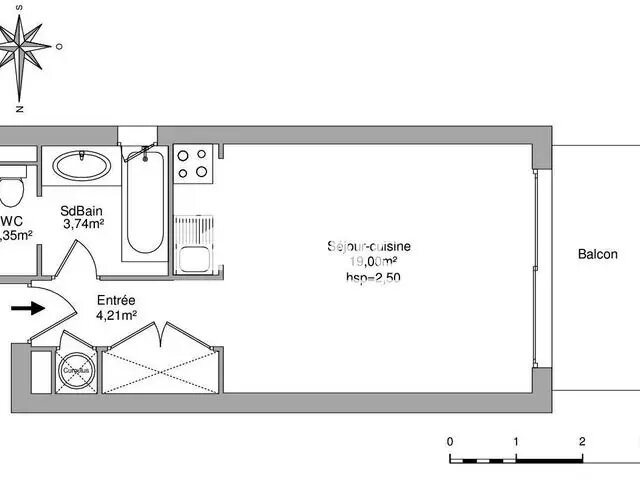 Appartement à louer, 28m², Antibes