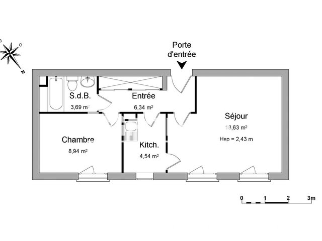 Appartement à louer, 42m², Toulouse