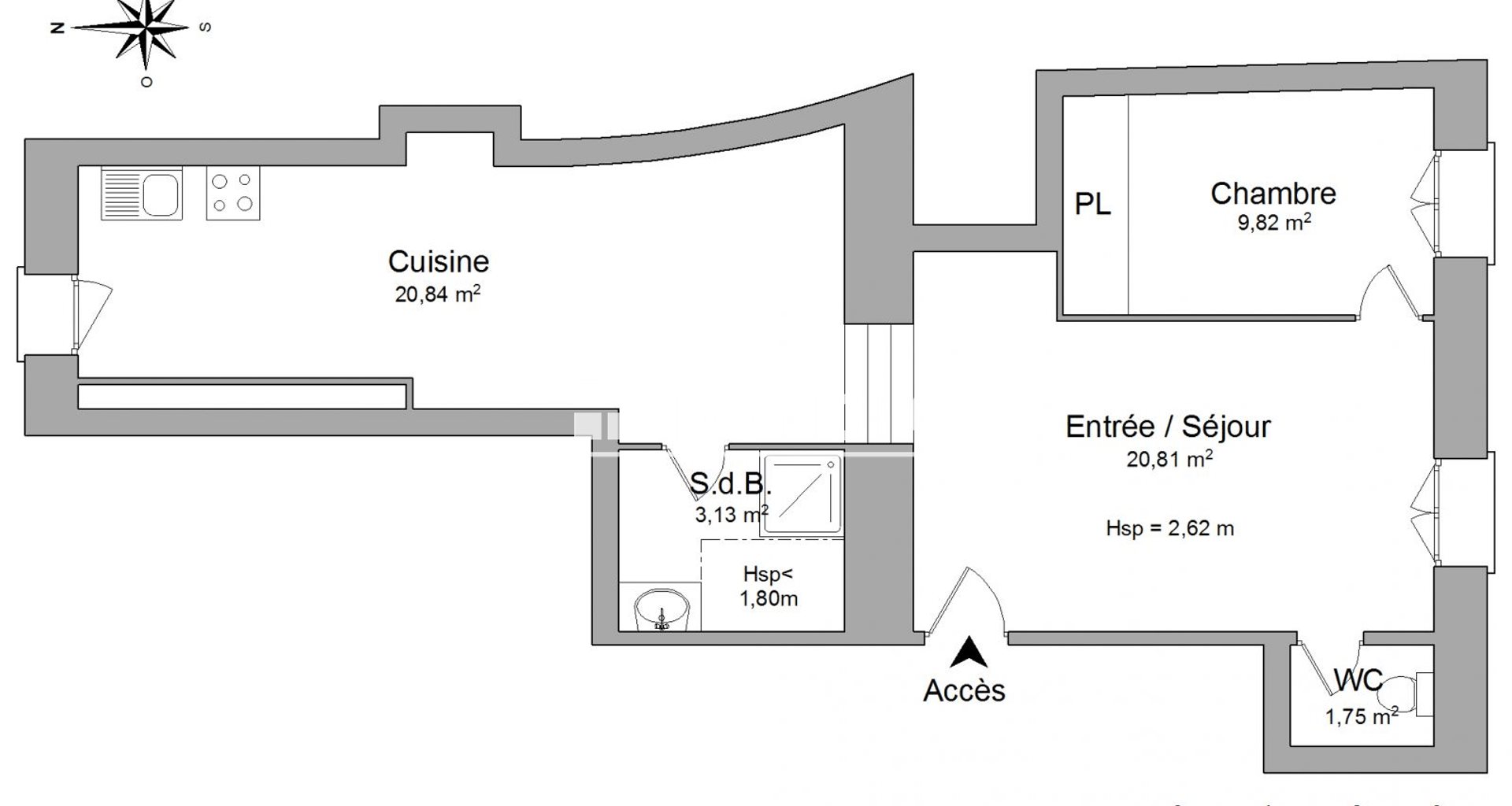 Appartement à louer, 56m², Bagnols-sur-Cèze